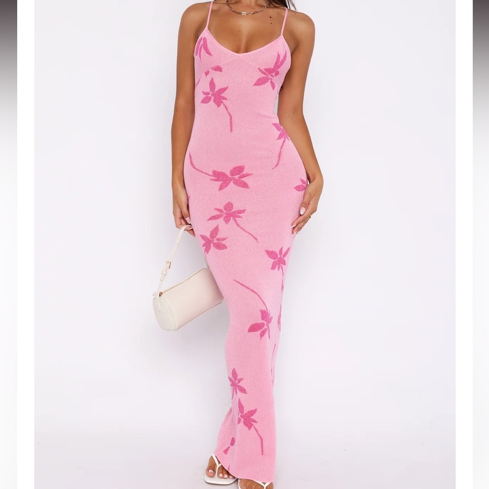 WHITE FOX BOUTIQUE Pink Floral Dress SOLD OUT XS